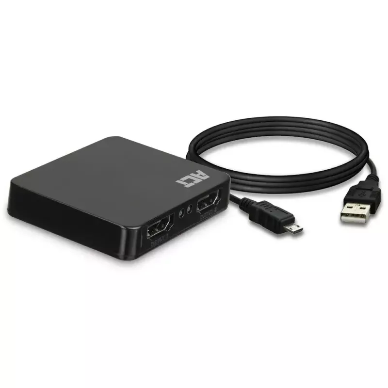 ACT 4K HDMI 1.4 sadalītājs 2 porti 3840 x 2160 pikseļi Melns