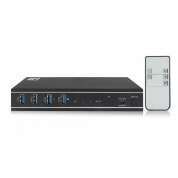 ACT 2-portu HDMI KVM slēdzis 4K@60Hz, USB 3.2 Gen1