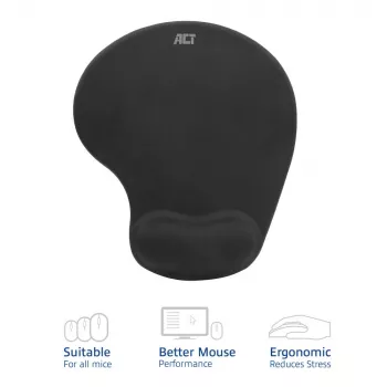 Peles paklājiņš ACT Ergonomic AC8010 ar plaukstas balstu