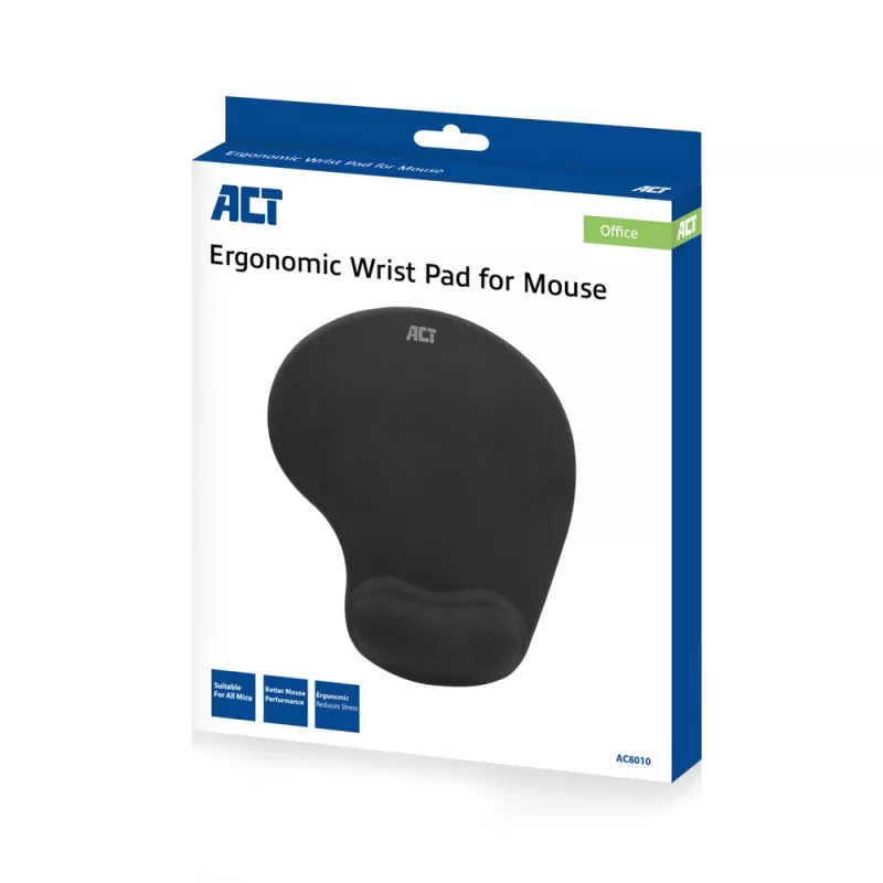 Peles paklājiņš ACT Ergonomic AC8010 ar plaukstas balstu