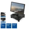 Monitora statīvs ACT AC8200 ar regulējamu augstumu un atvilktni, melns