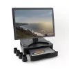 Monitora statīvs ACT AC8200 ar regulējamu augstumu un atvilktni, melns