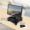 Monitora statīvs ACT AC8200 ar regulējamu augstumu un atvilktni, melns