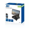 Monitora statīvs ACT AC8200 ar regulējamu augstumu un atvilktni, melns