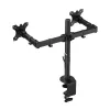 ACT Divu monitoru stiprinājums AC8302, skava/caururbšana, 16 kg, 10-32 collas