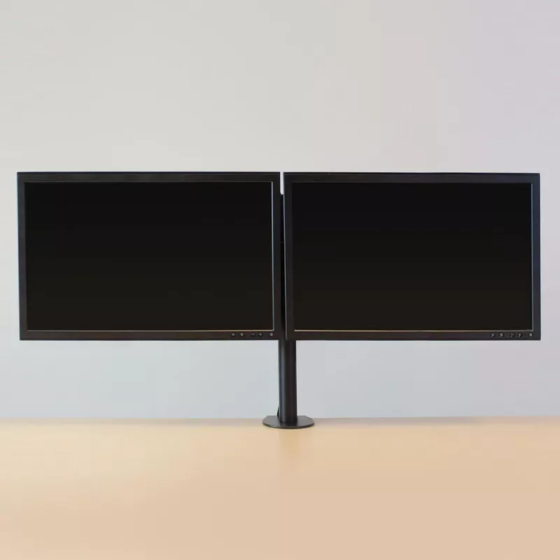 ACT Divu monitoru stiprinājums AC8302, skava/caururbšana, 16 kg, 10-32 collas