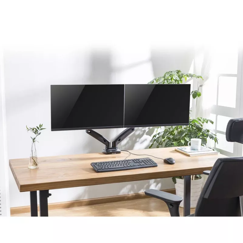 ACT gāzatsperes divu monitoru rokas stiprinājums biroja skava/caurstiprināšana 18 kg