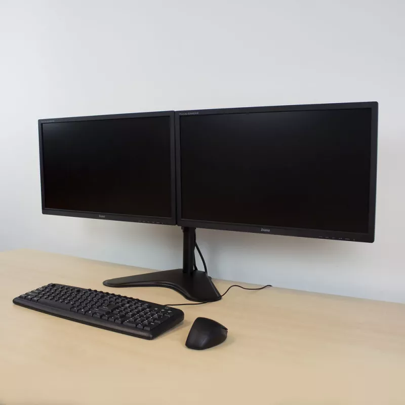 ACT brīvi stāvošs divu monitoru rokturis AC8320, max svars 16 kg, min ekrāns 33 cm, max ekrāns 81,3 cm