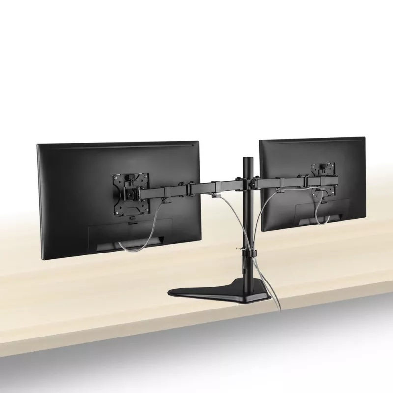 ACT brīvi stāvošs divu monitoru rokturis AC8320, max svars 16 kg, min ekrāns 33 cm, max ekrāns 81,3 cm