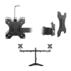 ACT brīvi stāvošs divu monitoru rokturis AC8320, max svars 16 kg, min ekrāns 33 cm, max ekrāns 81,3 cm