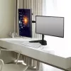 ACT brīvi stāvošs divu monitoru rokturis AC8320, max svars 16 kg, min ekrāns 33 cm, max ekrāns 81,3 cm