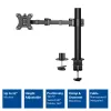 ACT viena monitora rokas stiprinājums office solid pro Clamp/Caurstiprinājums 12 kg 10-32 collas