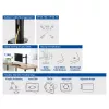 ACT viena monitora rokas stiprinājums office solid pro Clamp/Caurstiprinājums 12 kg 10-32 collas