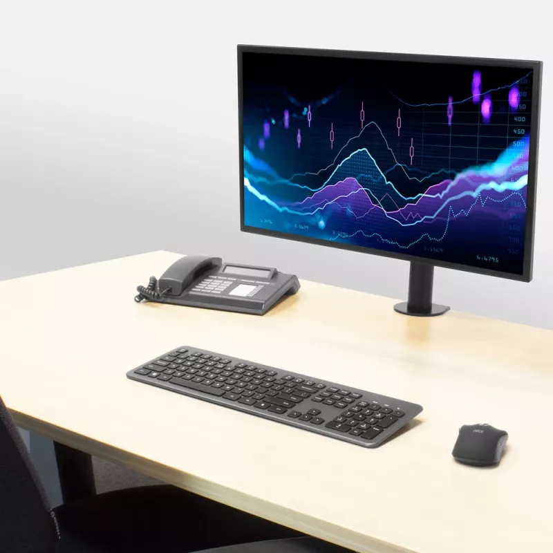 ACT viena monitora rokas stiprinājums office solid pro Clamp/Caurstiprinājums 12 kg 10-32 collas