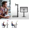 ACT Brīvi stāvoša gāzatsperes monitora roka 7 kg 10–32 collām