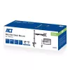ACT viena monitora rokas stiprinājums sudraba krāsā Skava/Caurums 9 kg 17-32 collas