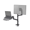 ACT AC8341 Laptop un monitora rokas stiprinājums ar gāzes atsperi, melns, līdz 49 collām