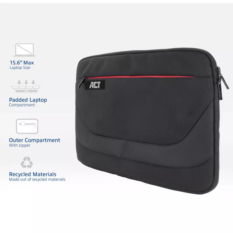 ACT Suburb Laptop Sleeve 15.6 collas no pārstrādātām plastmasas pudelēm