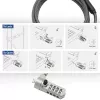 ACT Wedge Laptop Lock AC9035 kombinācijas slēdzene ar 2m metālisku trosi