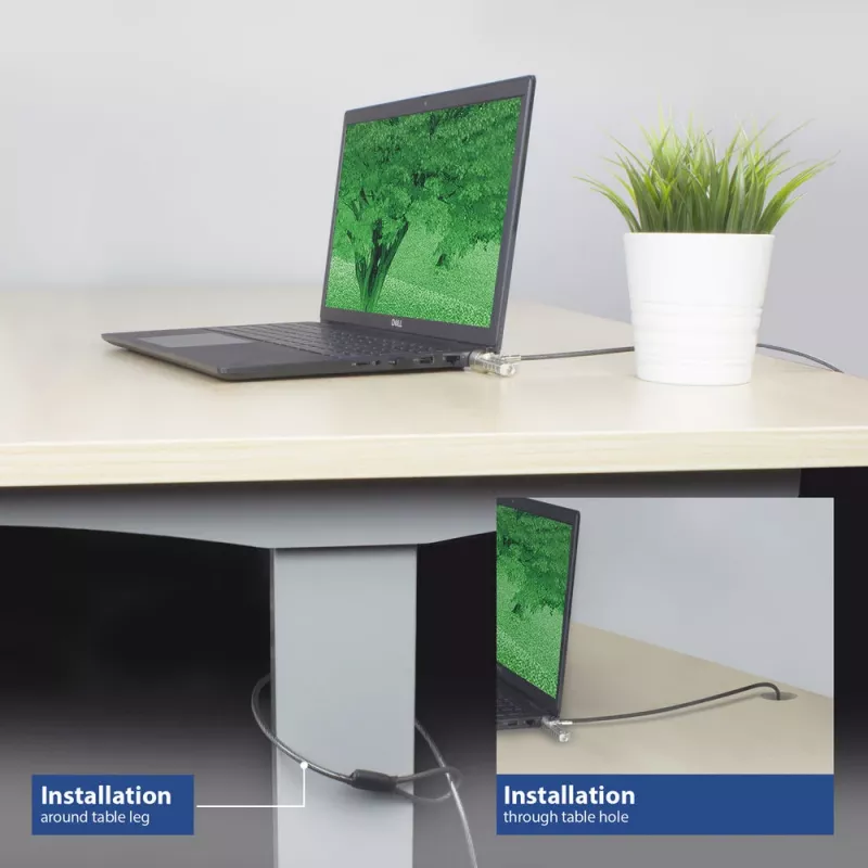 ACT Wedge Laptop Lock AC9035 kombinācijas slēdzene ar 2m metālisku trosi