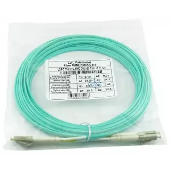 Optiskās šķiedras kabelis BlueOptics AJ839A 50 m LC OM3 Aqua