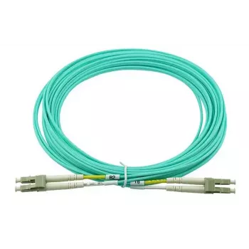 Optiskās šķiedras kabelis BlueOptics AJ839A 50 m LC OM3 Aqua