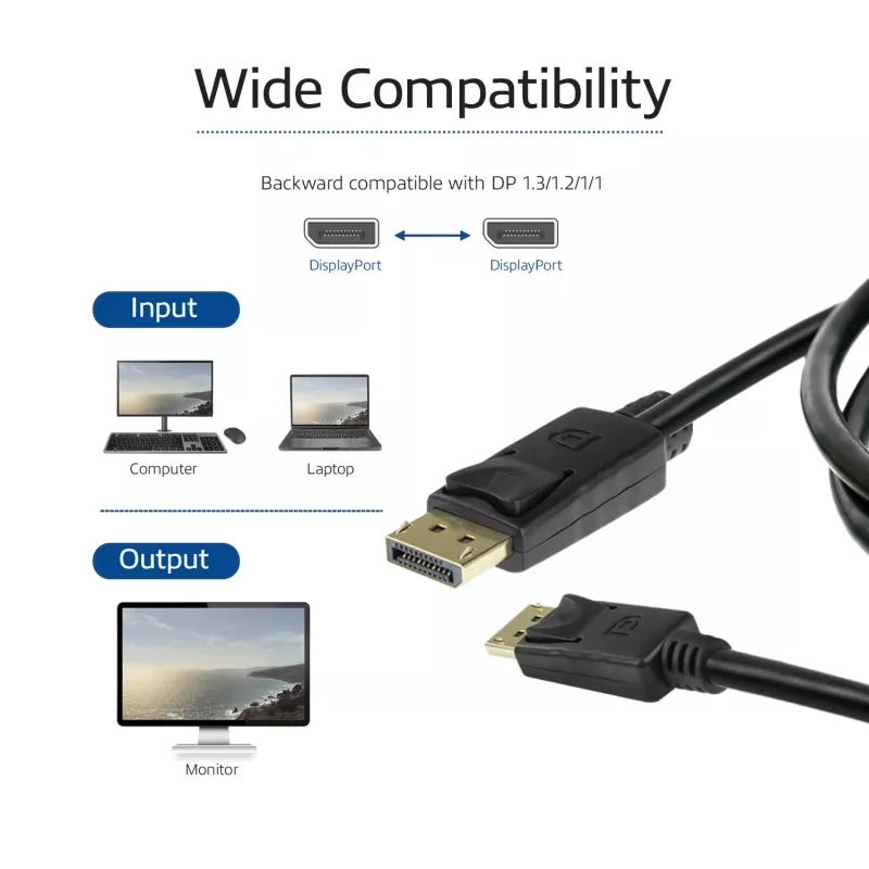 ACT DisplayPort 1.4 kabelis 3 m 8K vīrietis-vīrietis