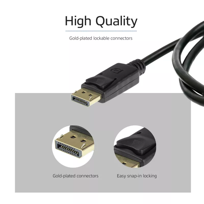 ACT DisplayPort 1.4 kabelis 3 m 8K vīrietis-vīrietis
