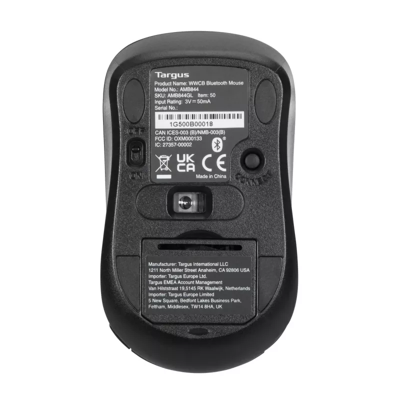 Targus AMB844GL Bluetooth pele ar pretmikrobu aizsardzību
