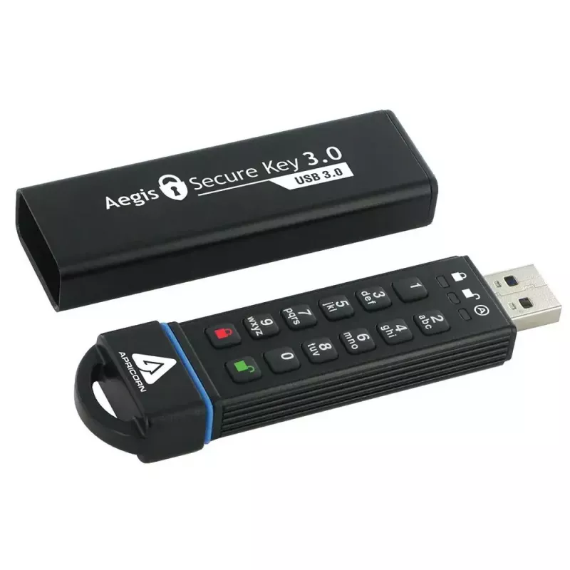 USB zibatmiņa Apricorn 120GB USB Type-A Aegis Secure Key 3.0