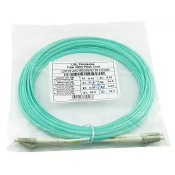 Šķiedru optikas kabelis BlueOptics BK842A 30 m LC OM3 Aqua