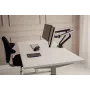 BakkerElkhuizen BE Flexible Dual BNEBFDDG galda turētājs diviem monitoriem, līdz 88,9 cm (35 collām), alumīnijs/tērauds, tumši pelēks