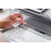BakkerElkhuizen S-Board 840 DE Qwertz, Tenkeyless (80-87%), Vadu, USB, Šķērveida taustiņu slēdzis, QWERTZ, Gaiši pelēks, Balts