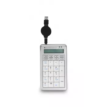 BakkerElkhuizen S-board 840 Numeric USB ciparu bloks, gaiši pelēks, balts