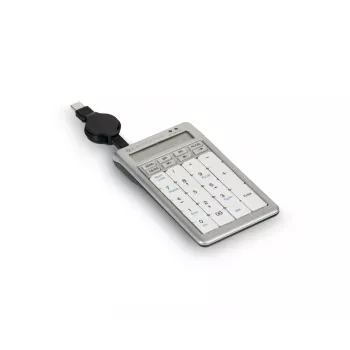 BakkerElkhuizen S-board 840 Numeric USB ciparu bloks, gaiši pelēks, balts