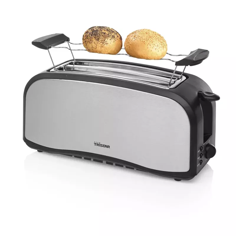 Tosteris Tristar BR-1046 4 šķēles Melns Nerūsējošais tērauds 1400W