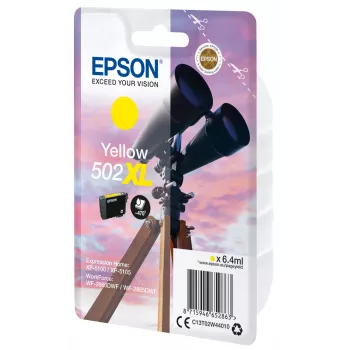 Epson 502XL dzeltena kasetne, augstas ietilpības (XL)