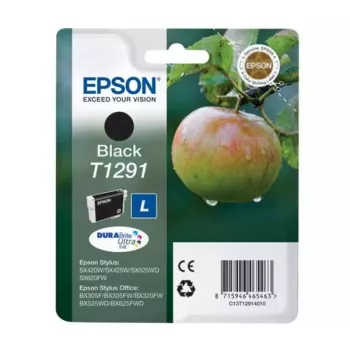 Kasetne Epson T1291 DURABrite Ultra — melna pigmenta vienpaka, 1 gab.