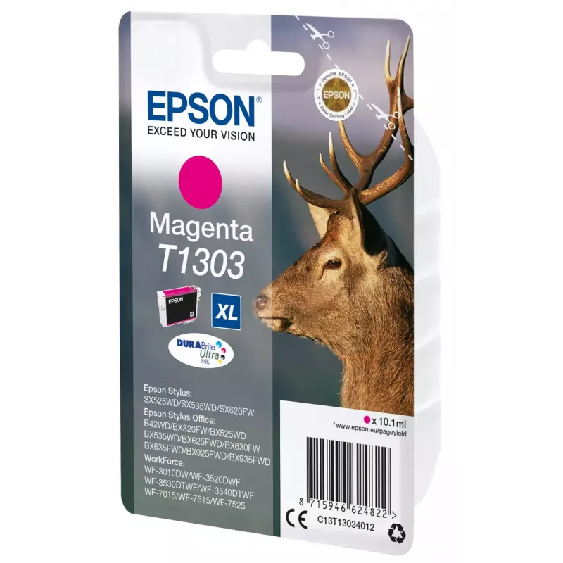 Epson Stag Singlepack Magenta T1303 DURABrite Ultra tinte