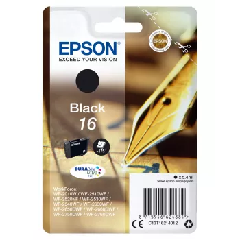 Epson 16 C13T16214022 Melna tintes kasetne DURABrite Ultra
