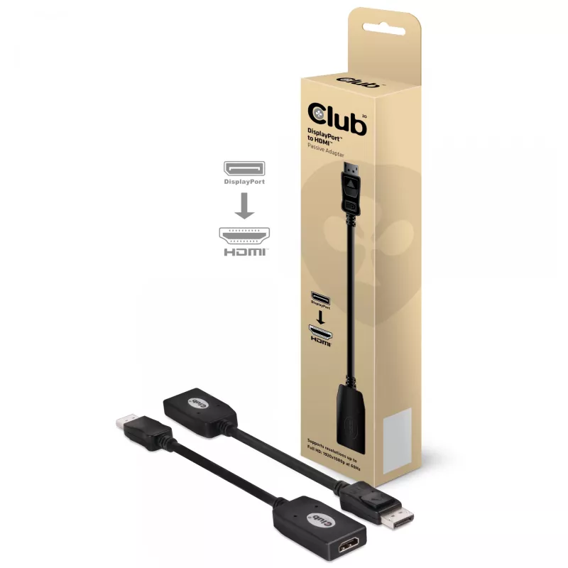 DisplayPort uz HDMI pasīvais adapteris CLUB3D CAC-1001