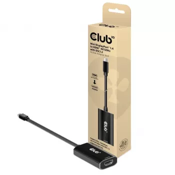 CLUB3D CAC-1186 aktīvs Mini DisplayPort 1.4 uz HDMI 4K@120Hz ar DSC 1.2 adapteris M/F