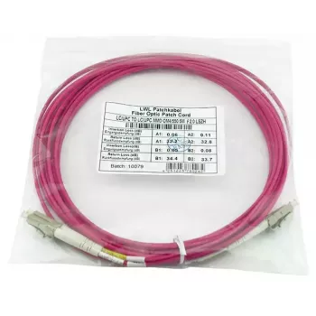 BlueOptics CBL-LC-OM4-15M-BO Duplex LC optiskās šķiedras kabelis 15m vīrieša/vīrieša