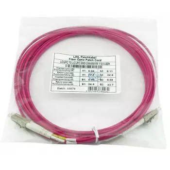 BlueOptics CBL-LC-OM4-50M-BO InfiniBand optiskā šķiedra 50m 2x LC