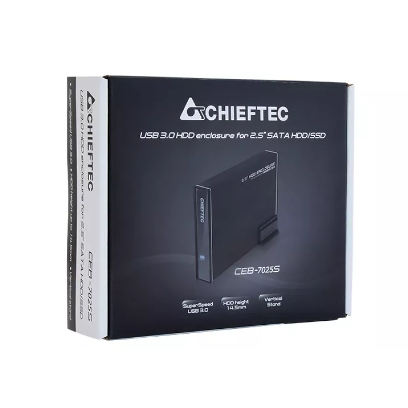 Chieftec CEB-7025S ārējais korpuss 2.5 collu HDD/SSD diskam