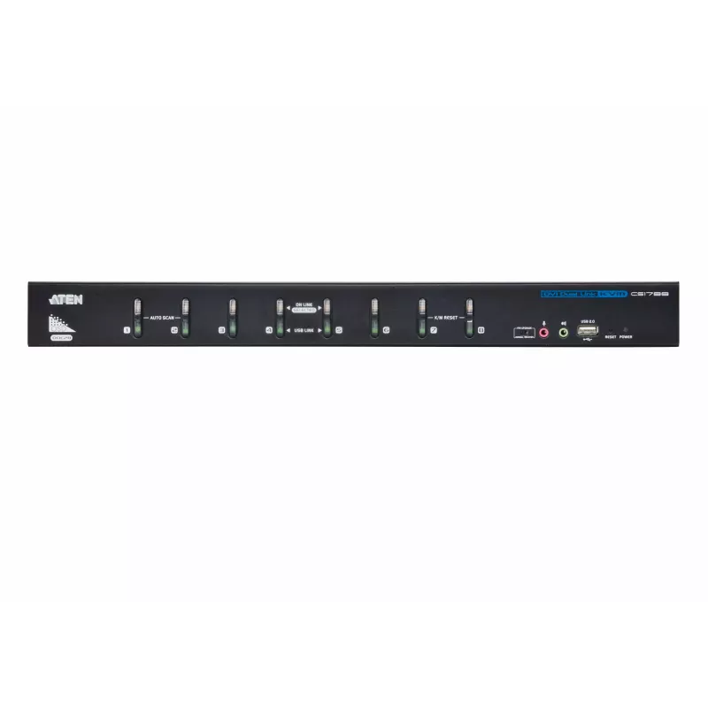 ATEN 8-Port USB DVI Dual Link KVM Slēdzis ar Audio (CS1788)
