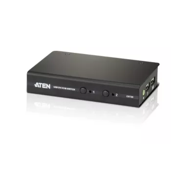 ATEN CS72D 2-portu USB DVI KVM slēdzis Melns