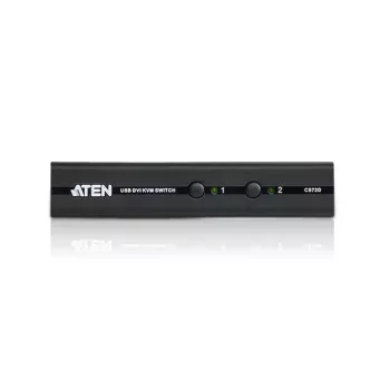 ATEN CS72D 2-portu USB DVI KVM slēdzis Melns