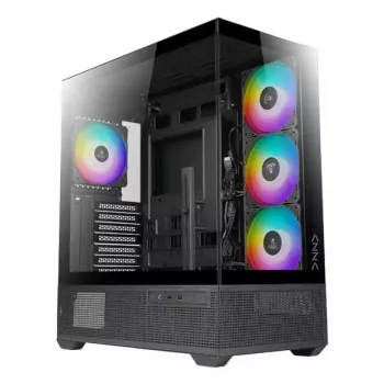 PC korpuss Azza Tiara Midi Tower Melns