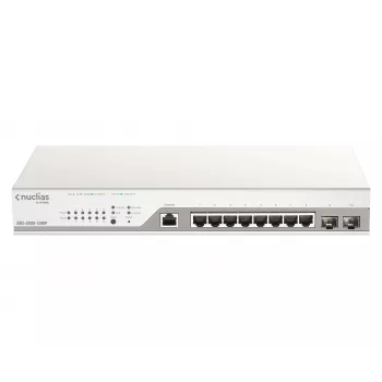 D-Link DBS-2000-10MP/E tīkla slēdzis pārvaldāms L2 Gigabit Ethernet (10/100/1000) Power over Ethernet (PoE) Pelēks